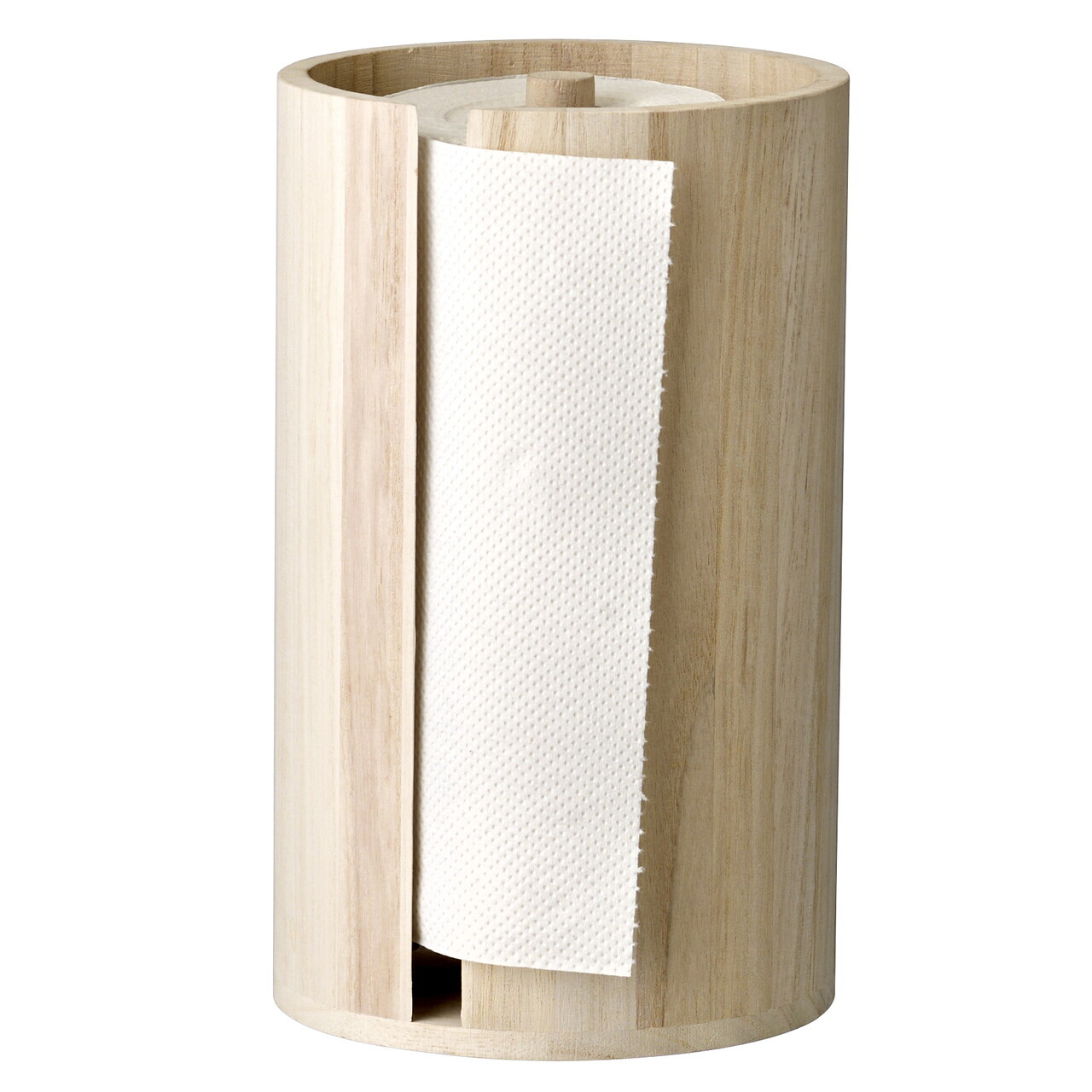 Suport rola servetele, Bloomingville, Celian, 14.5x25.5 cm, lemn de paulownia, natural - imagine 3
